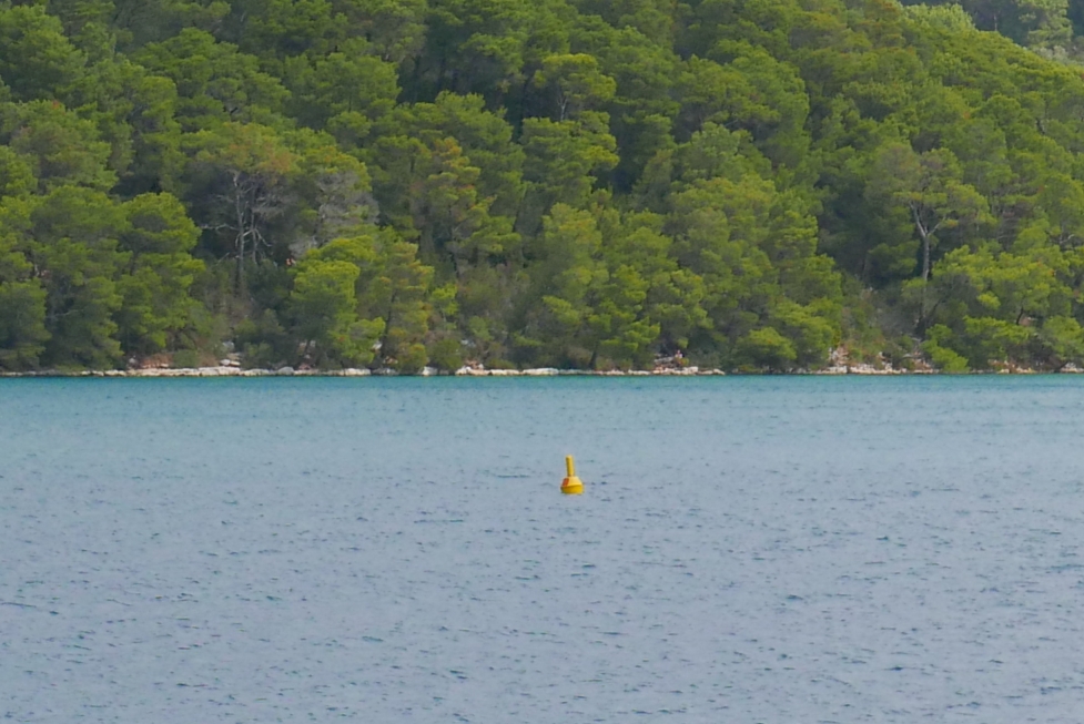 vreme Mljet: boja z merilnikom temperature; Malo jezero