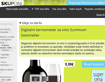 digitalni termometer za vino